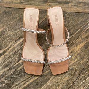 Schutz crystal heels